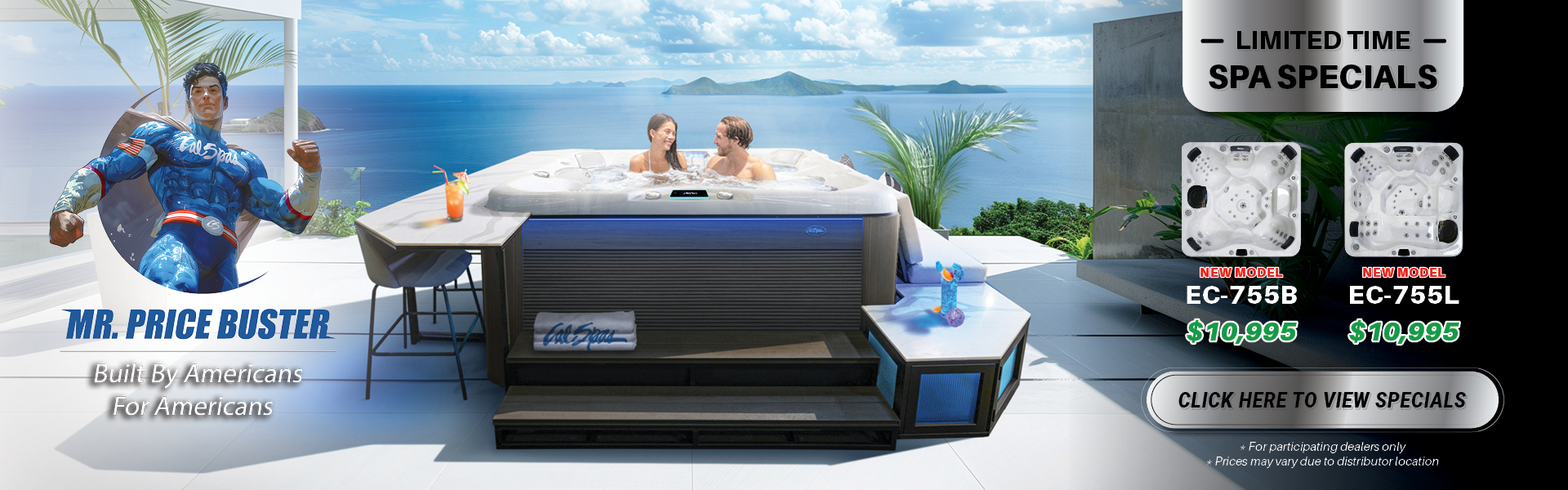Calspas hot tub being used in a family setting - Rockville